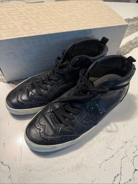Golden goose mid star black womens sneakers - 39